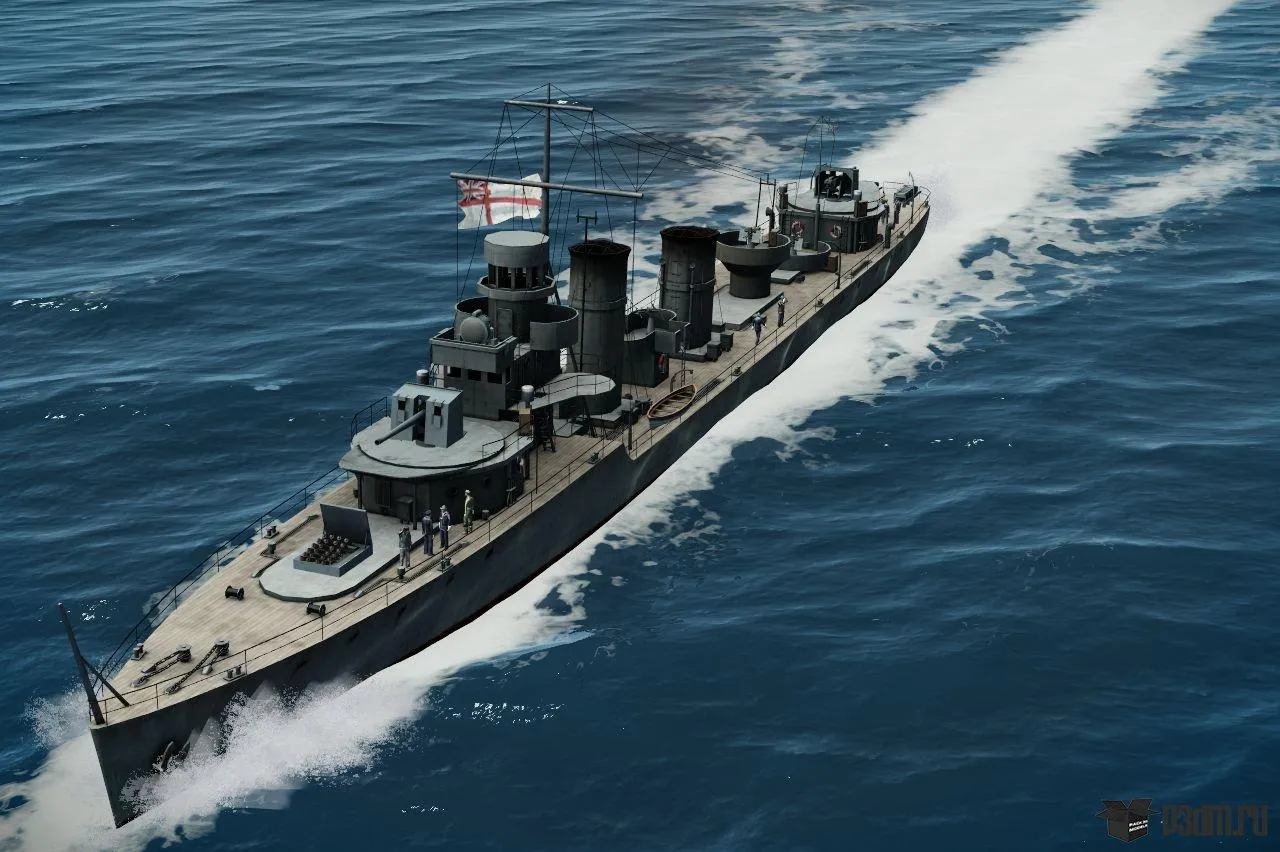 ships 3d models – A Class Destroyer – A Class Destroyer