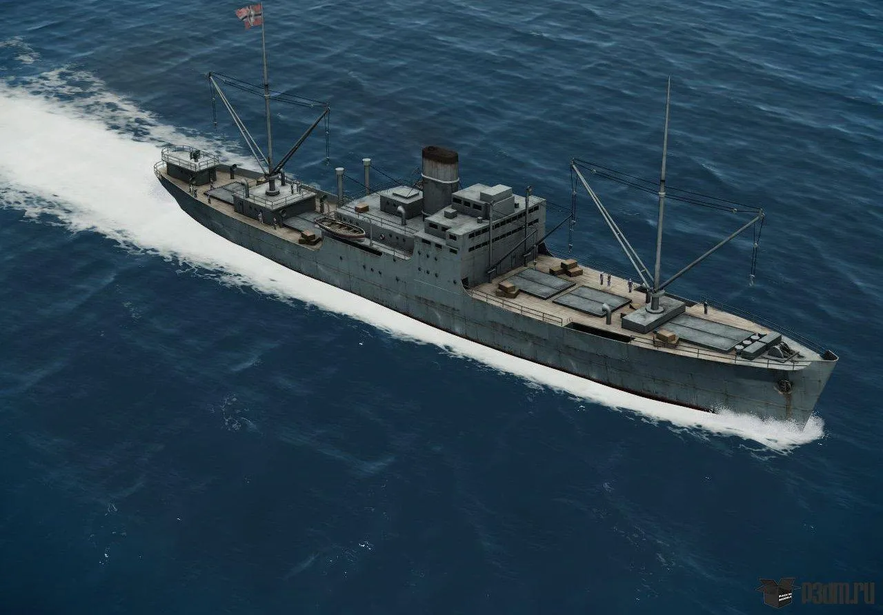 ships 3d models – Auxiliary Cruiser Komet – Auxiliary Cruiser Komet