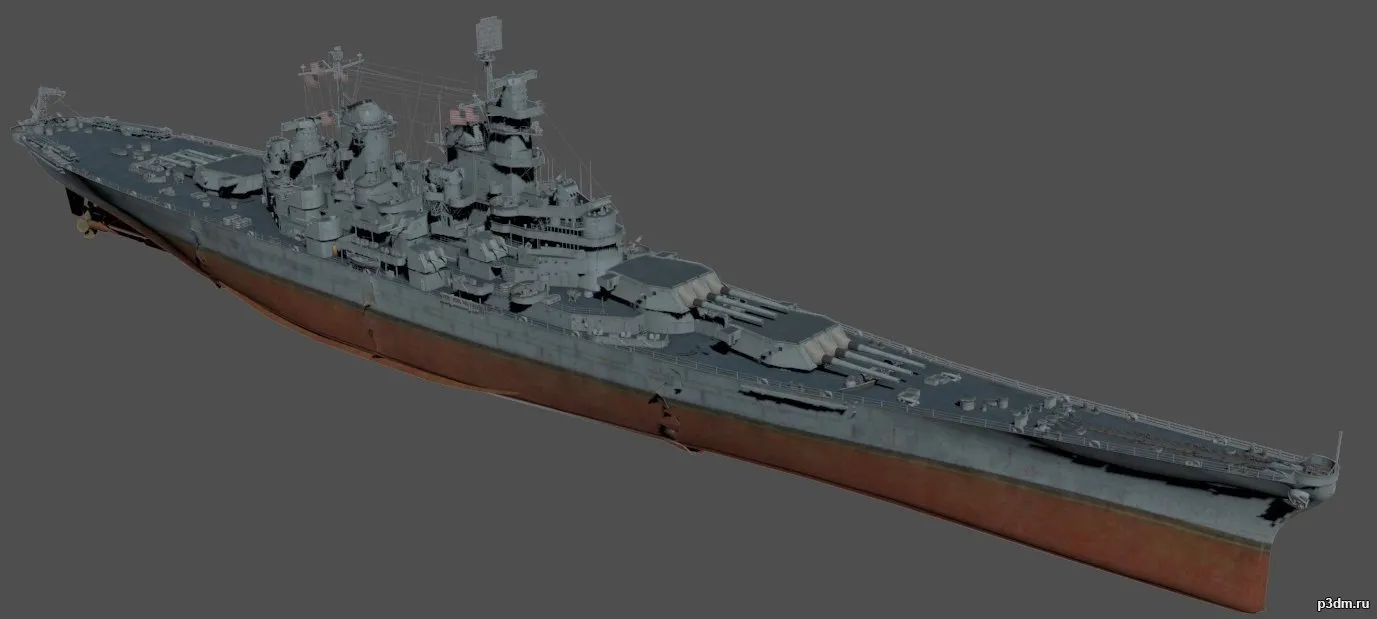 ships 3d models – Iowa 1943 – Iowa_1943