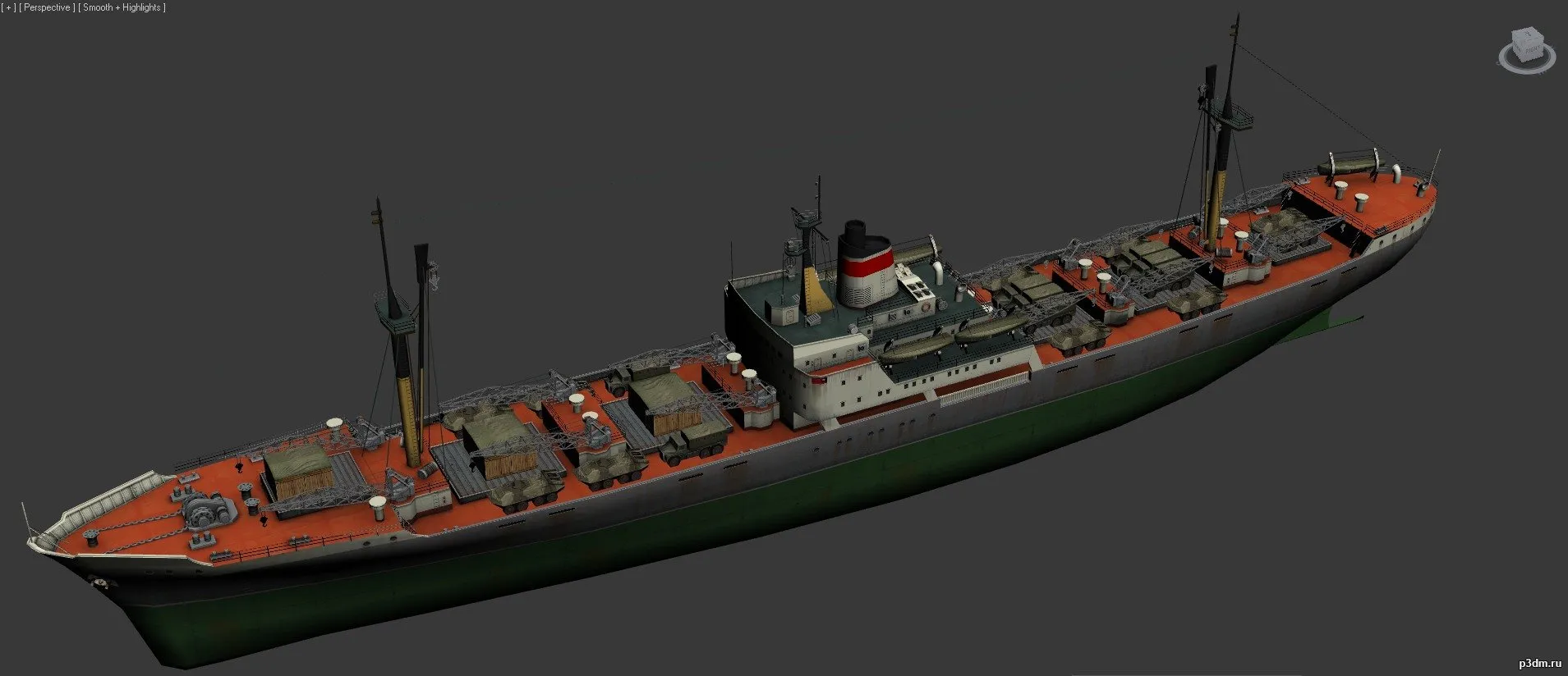 ships 3d models – Leninsky Komsomol-class cargo ship – leninskiy