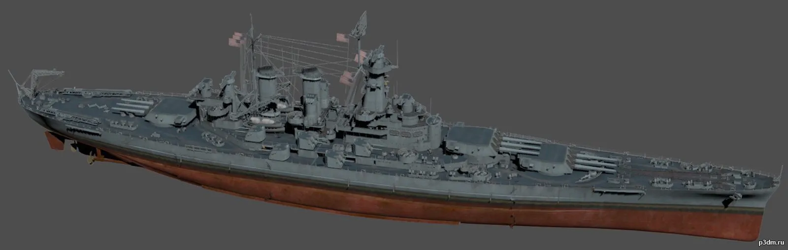 ships 3d models – North Carolina 1942 – North_Carolina_1942