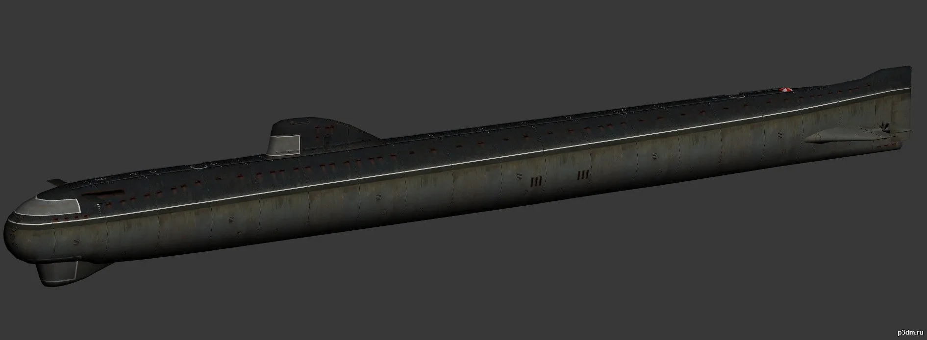 ships 3d models – November class submarine – november