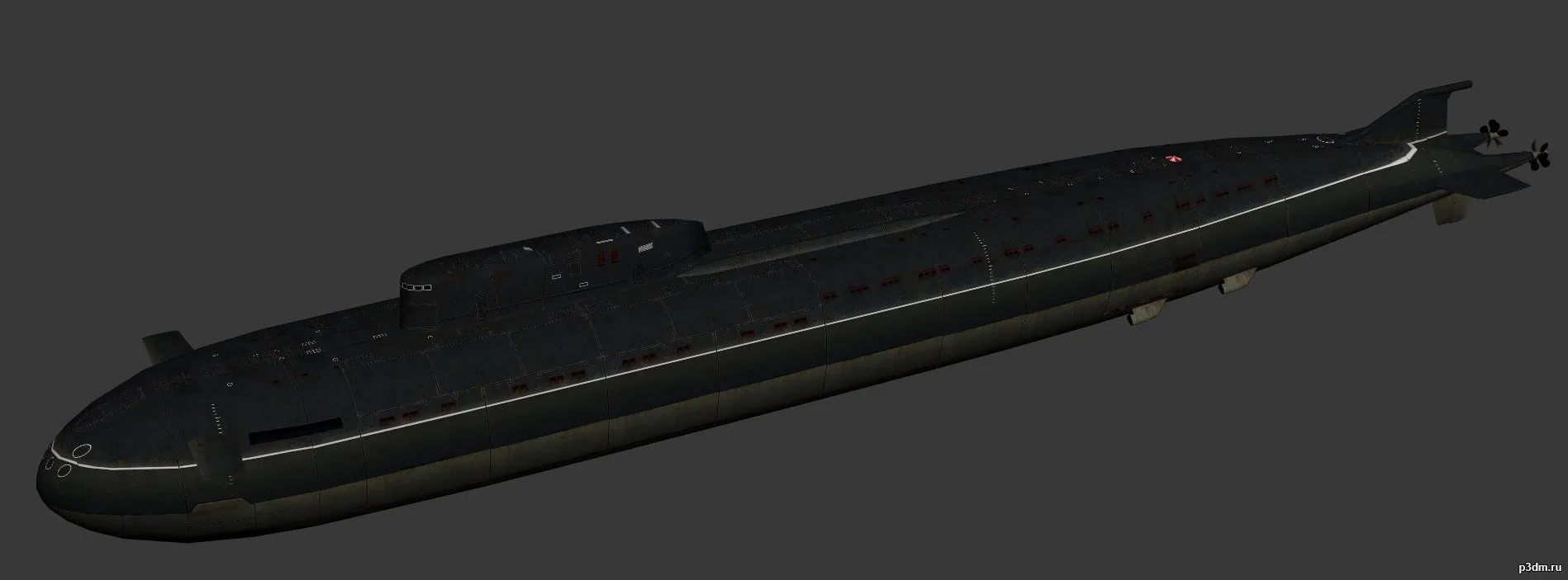 ships 3d models – Oscar-class submarine – oscar