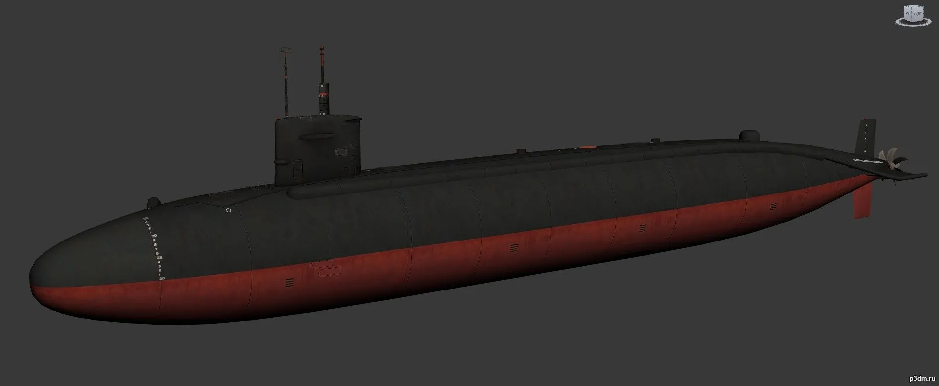 ships 3d models – Permit-class submarine – permit