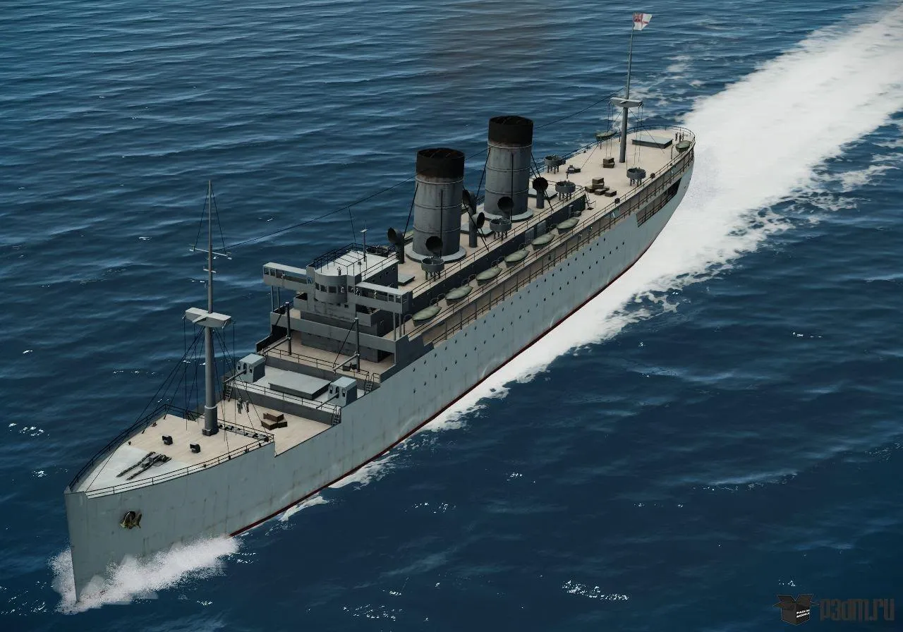 ships 3d models – Rawalpindi Armed Merchant Cruiser – Rawalpindi Armed Merchant Cruiser