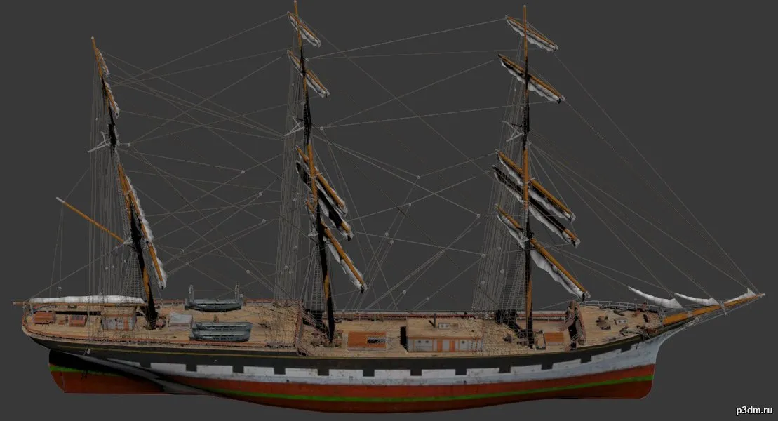 ships 3d models – Sailing Barque – sailingbarque