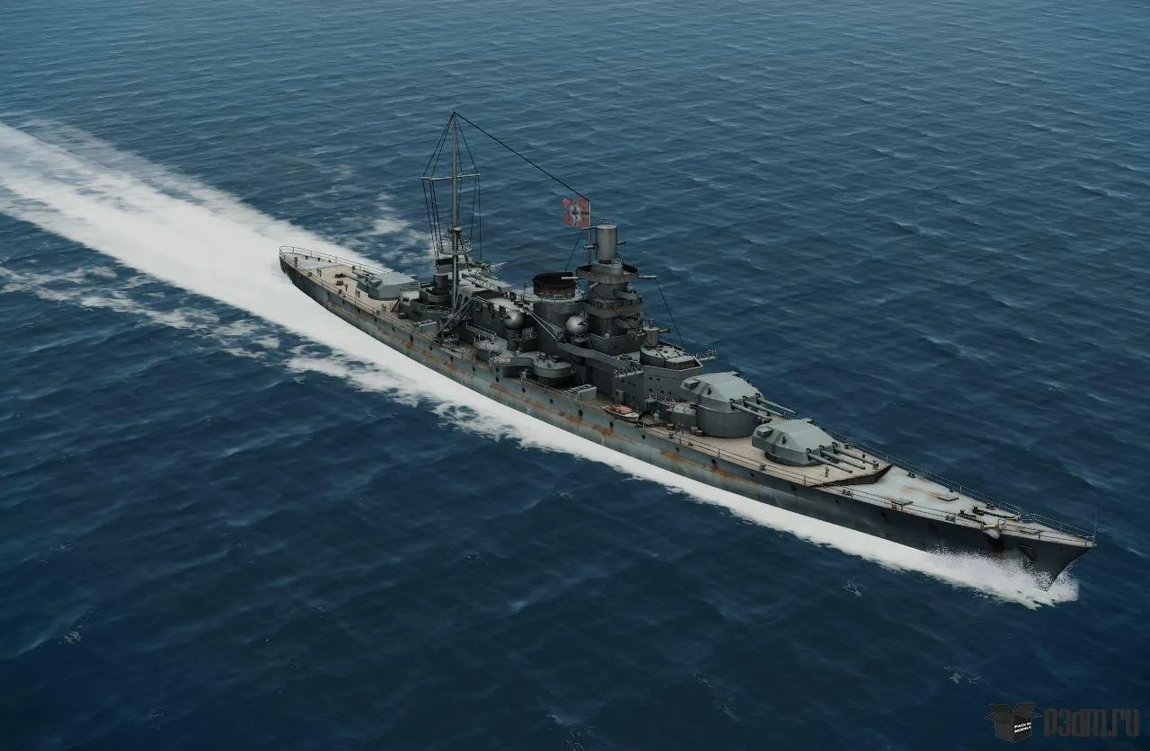 ships 3d models – Scharnhorst battleship – Scharnhorst battleship