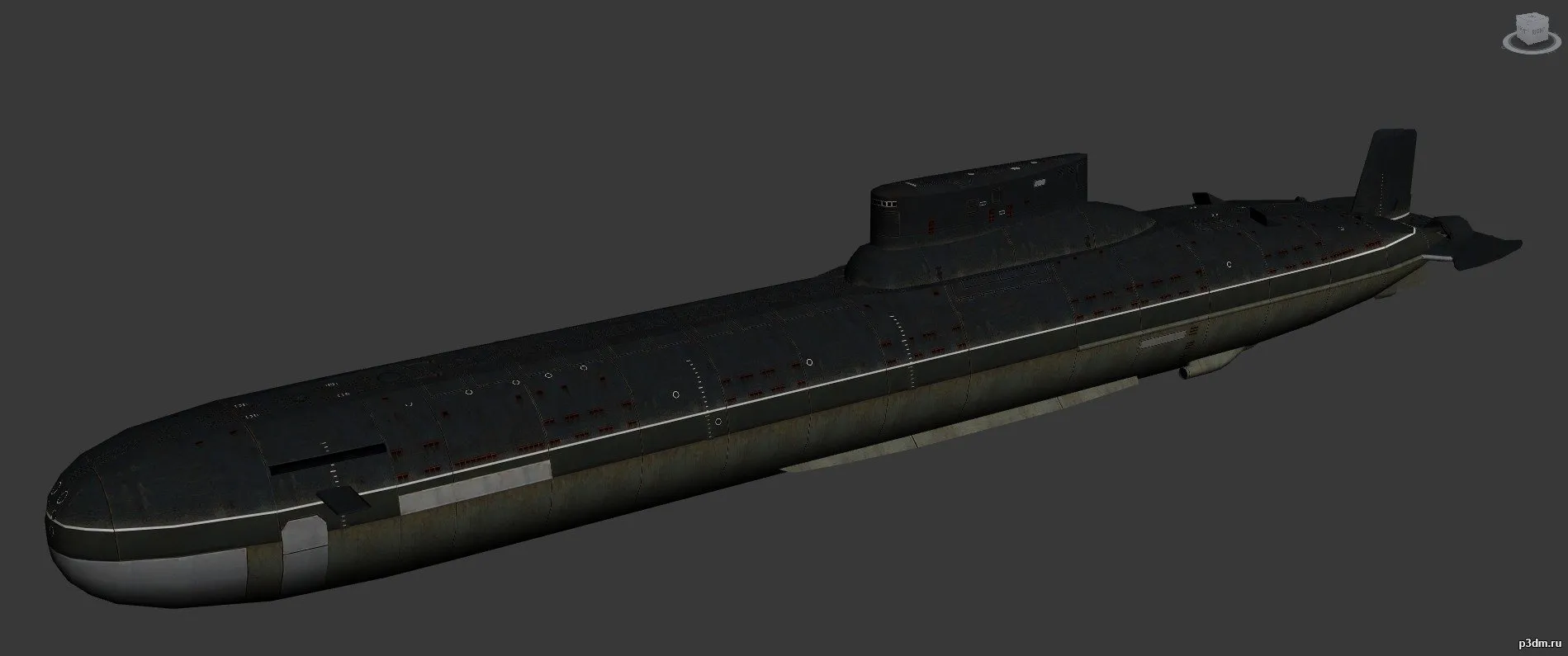 ships 3d models – Typhoon-class submarine – typhoon