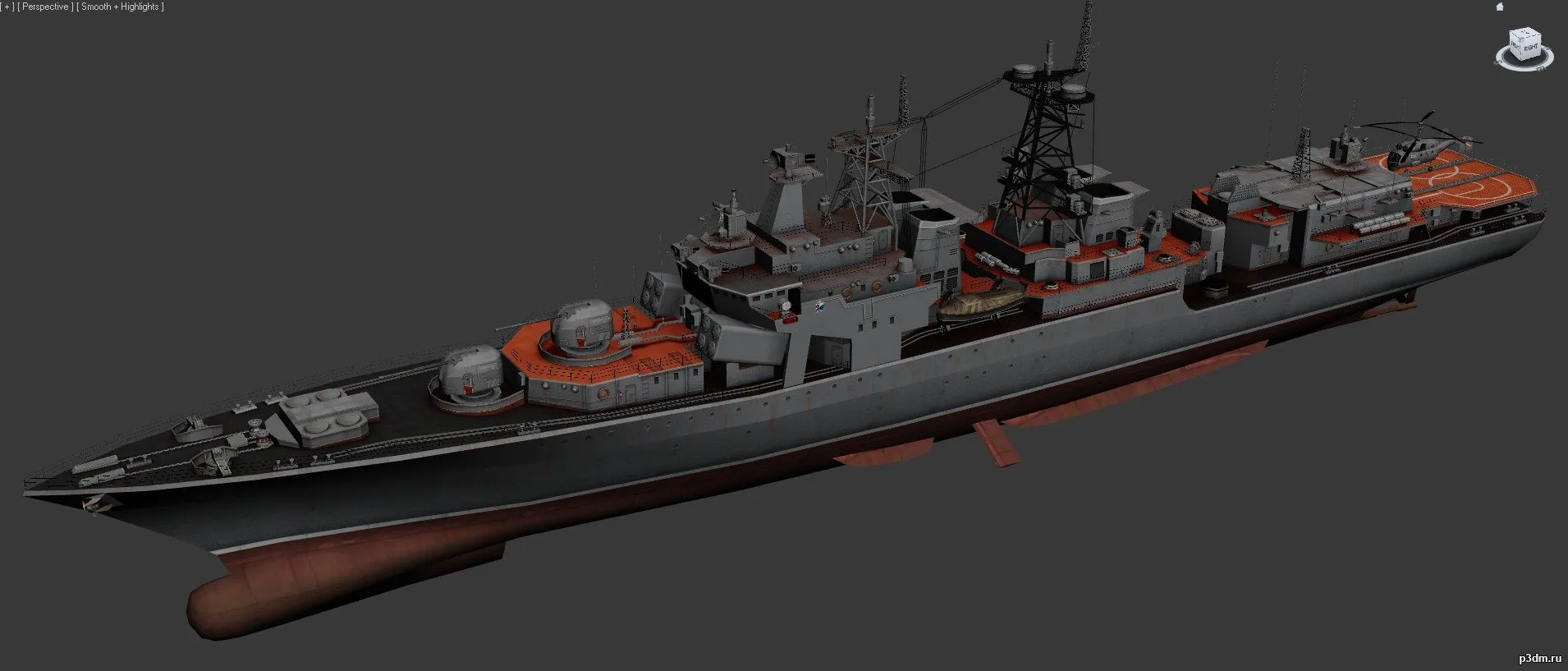 ships 3d models – Udaloy-class destroyer – udaloy