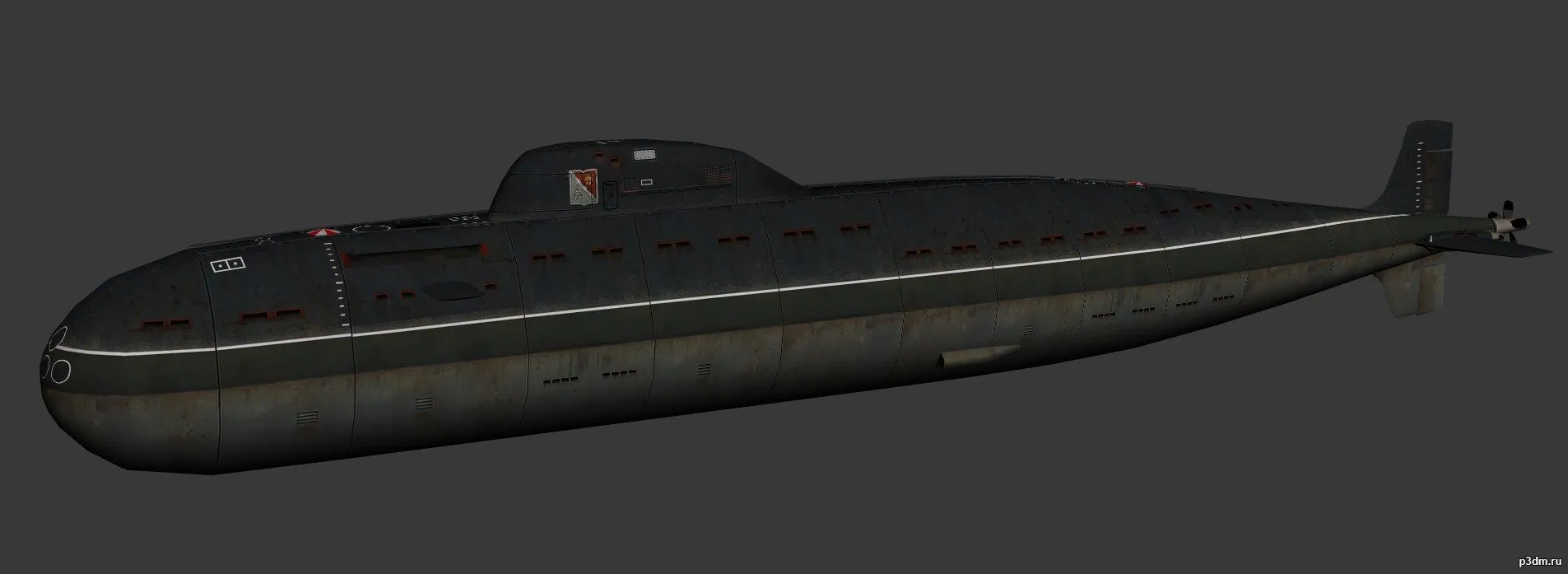 ships 3d models – Victor I class submarine – victor1