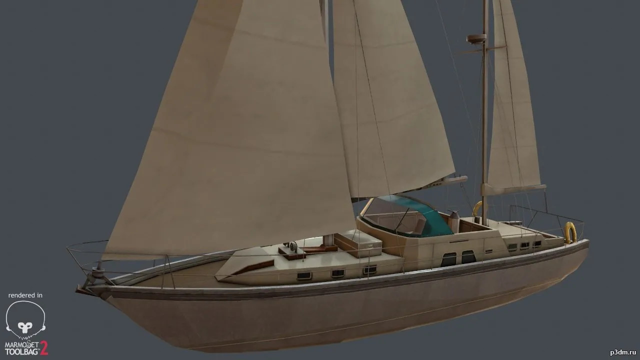 ships 3d models – Yacht – 1440178979_yacht_p3dm.ru