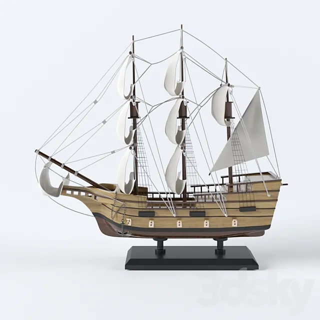 Ships decoration 3dsMax Model