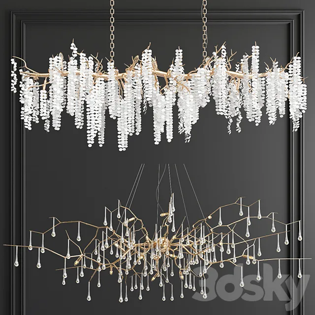 Shiro & Serip Branching Chandelier 3DSMax File