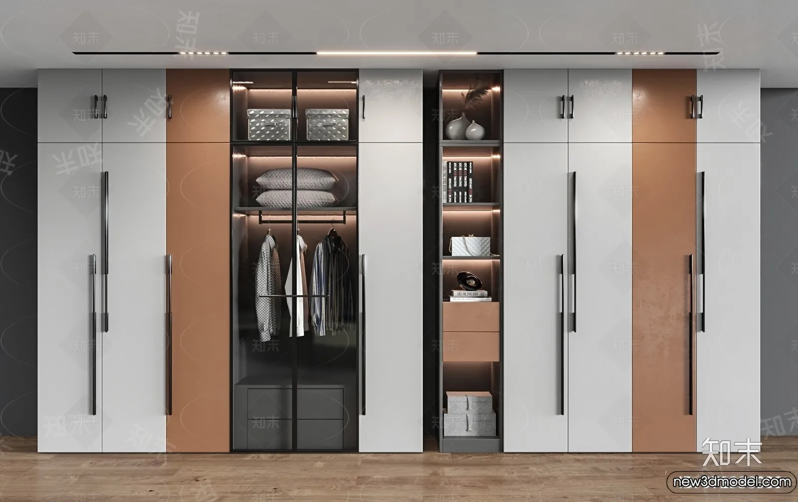 Shoe Cabinet and Racks – 3D Models for Interior – 087