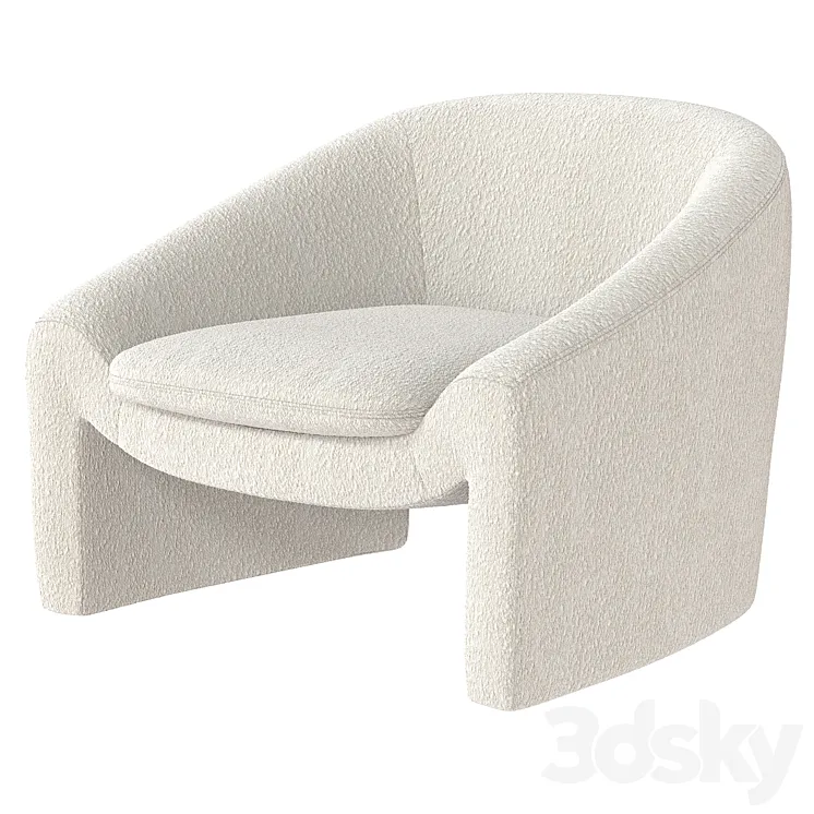 Shona accent armchair 3DS Max Model