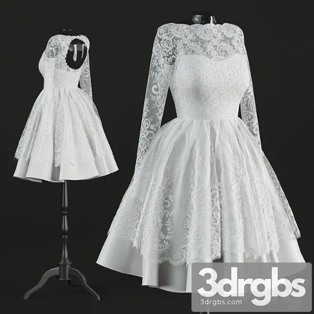 Short wedding dress