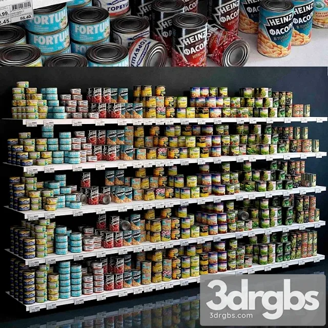 Showcase 004. canned food 3dsmax Download