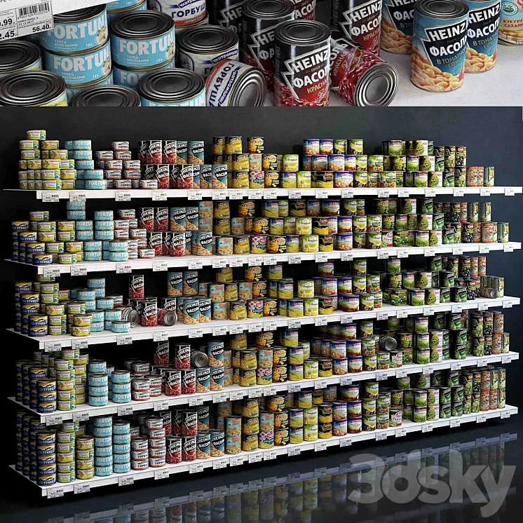 Showcase 004. Canned Food 3DS Max