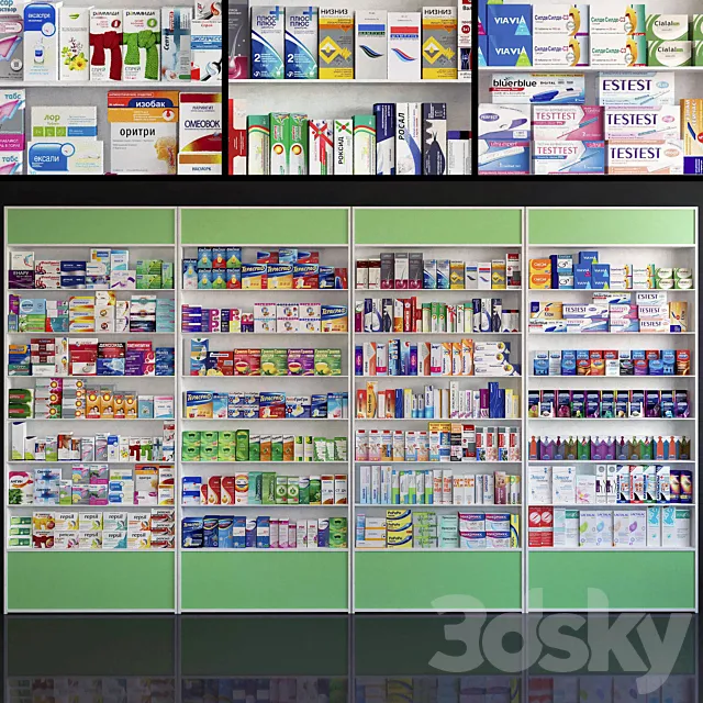 Showcase 037 Pharmacy 3ds Max