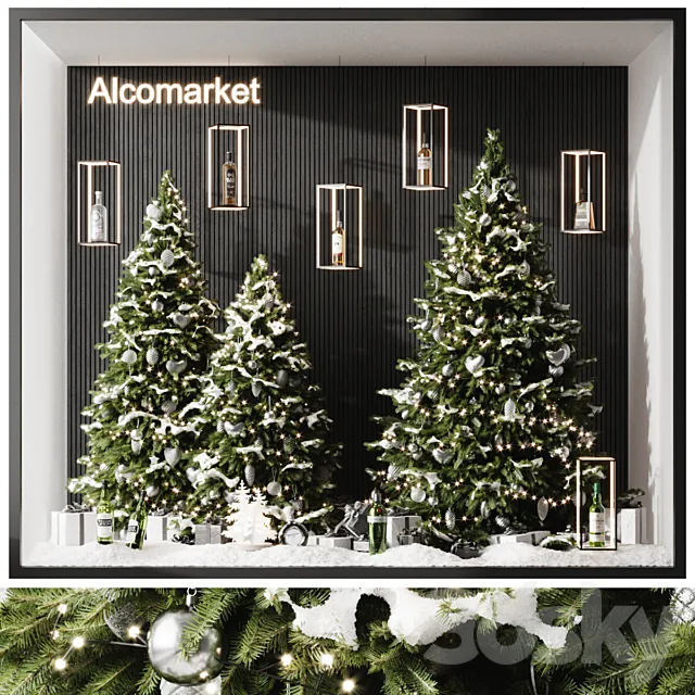 Showcase Alkomarket 3dsMax Model