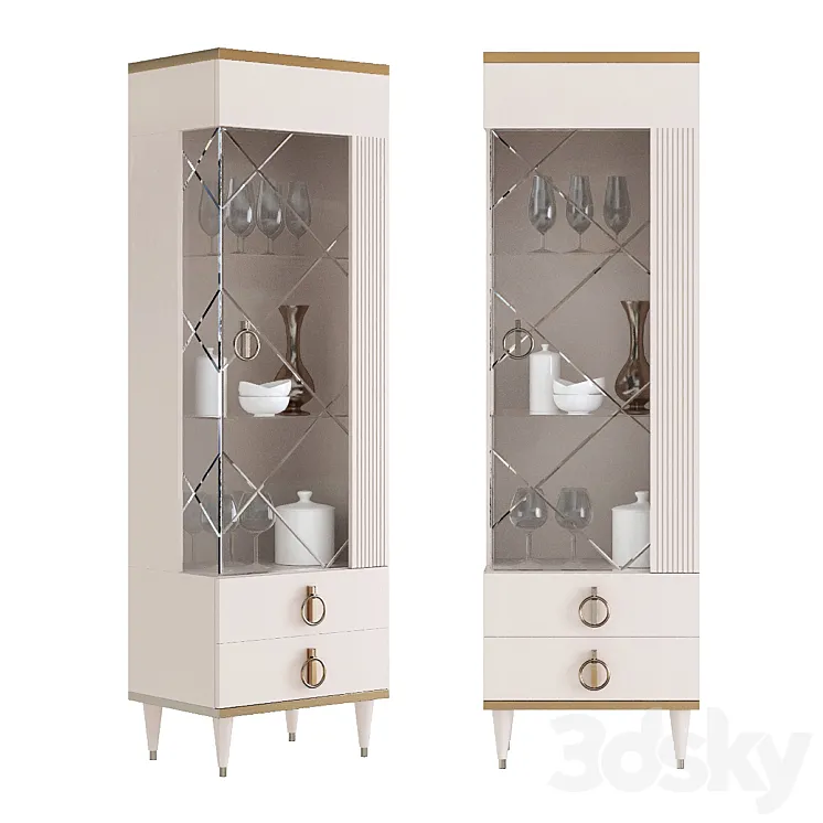 Showcase cabinet from the Rimini Solo collection 3DS Max