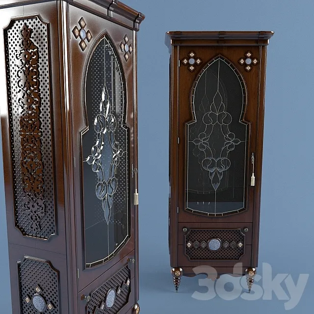 Showcase-foam in Oriental style 3ds Max