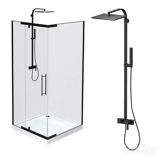Shower cabin Devit Comfort FEN2123 3dsMax Model