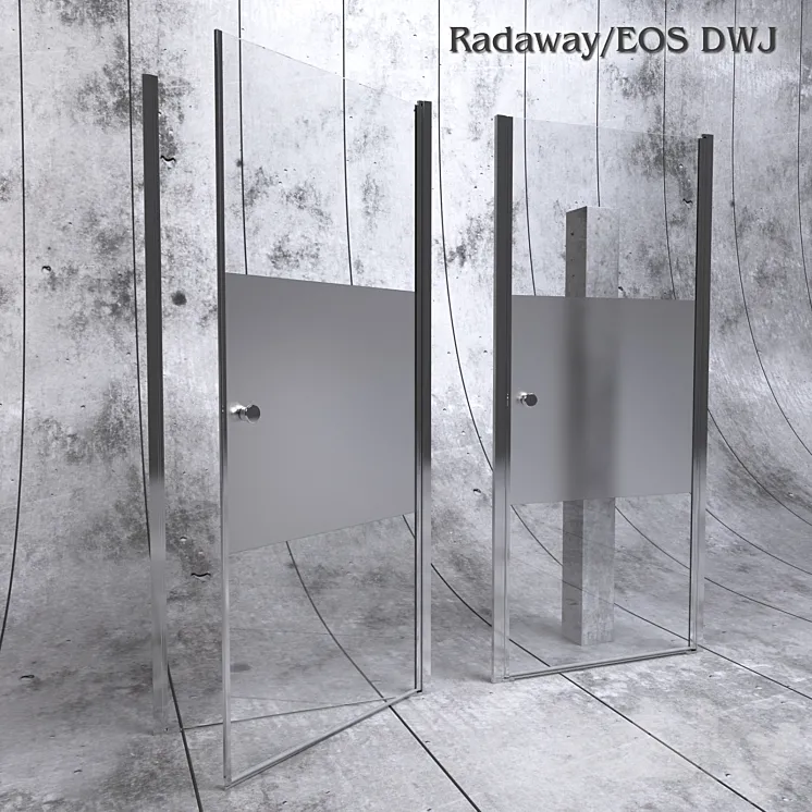 Shower door in niche Radaway – EOS DWJ 3DS Max