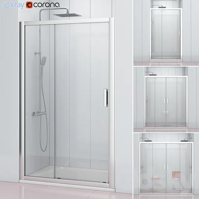 Shower doors Ravak | 10 3ds Max