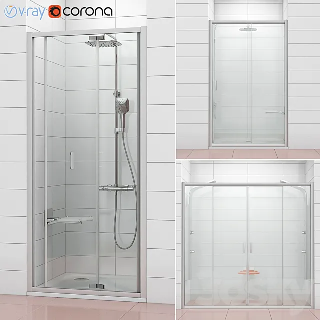 Shower doors Ravak | Blix 3DS Max Model