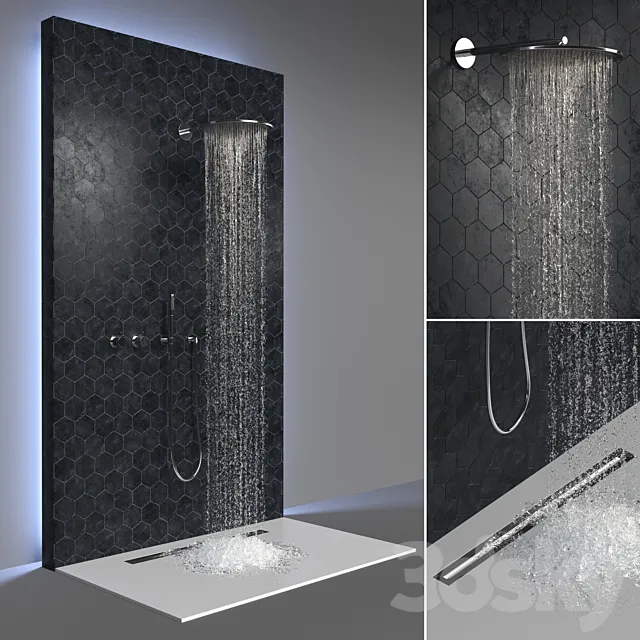 shower + Faucet 02 3ds Max