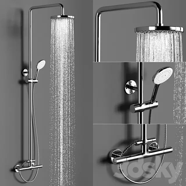 shower + Faucet 3ds Max
