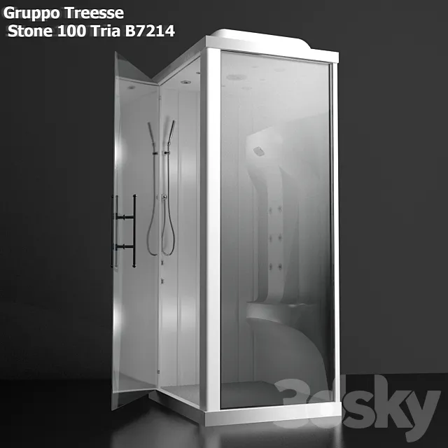 Shower – Gruppo Treesse Stone 100 Tria B7214 3ds Max