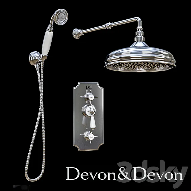 Shower mixer Devon & Devon COVENTRY 3DS Max Model