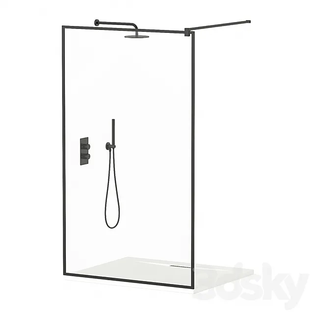 Shower screen RADAWAY 3DS Max Model