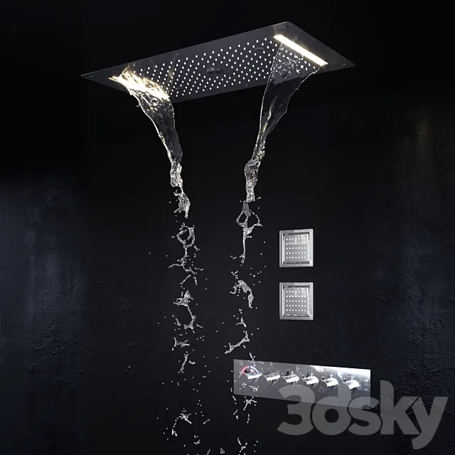 Shower set 3DS Max Model