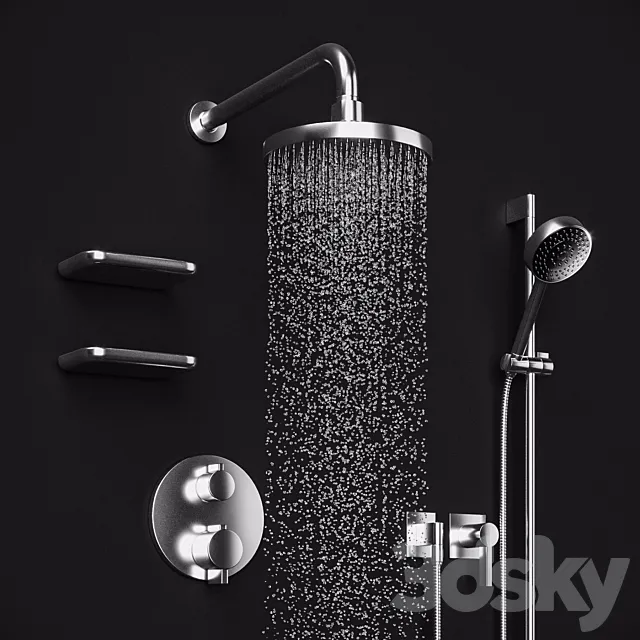Shower set Dornbracht Selv 3ds Max