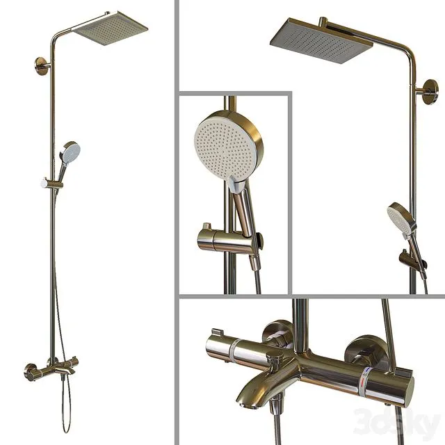 SHOWER STAND Hansgrohe Crometta E 240 1jet 3dsMax Model