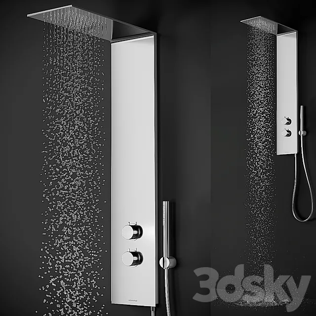 Shower system Antonio Lupi Vela 3ds Max