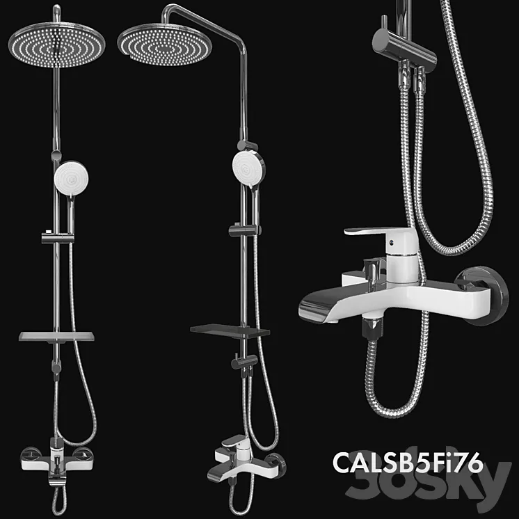 Shower system Iddis Calipso 3DS Max