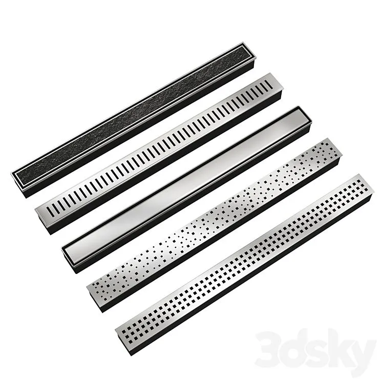 Shower Traps Kit 3dsMax Model