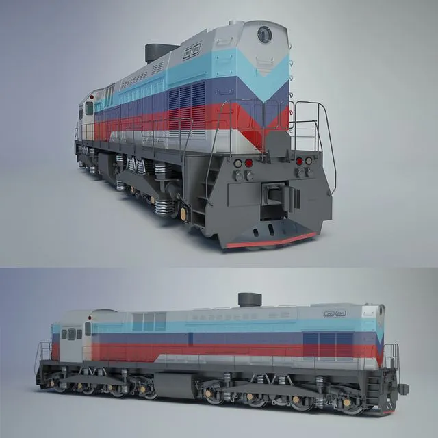 Shunter TEM7 3dsMax Model