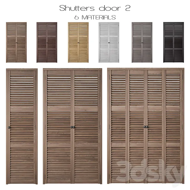 Shutters Door 2 3DSMax File