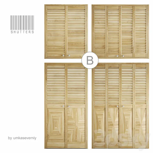 shutters Ⓑ 3DS Max Model