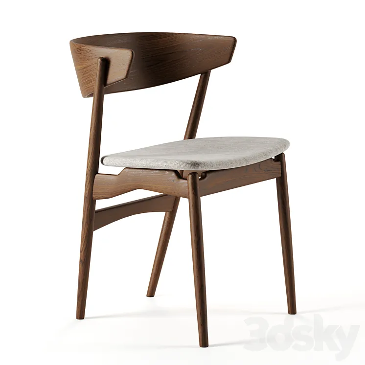 SIBAST 7 dining chair by Sibast 3DS Max