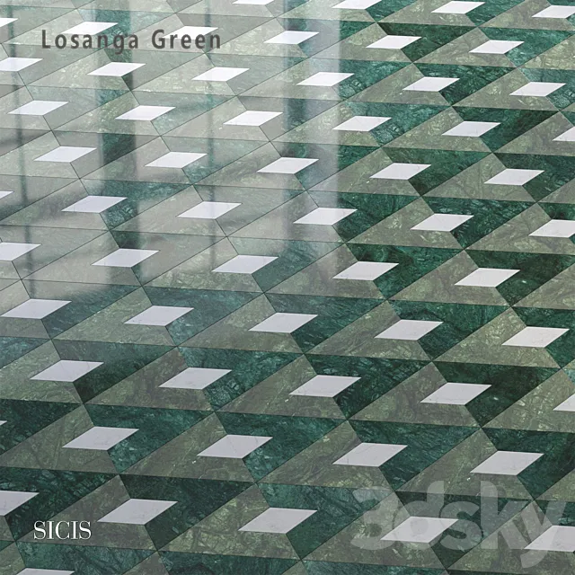 Sicis SiciStone Losanga Green 3ds Max