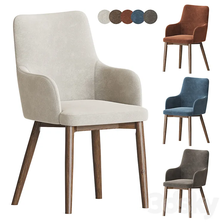 Sidcup Modern Dining Chair 3DS Max