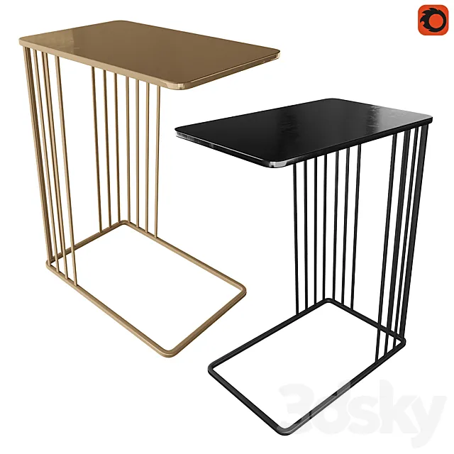 Side coffee table 3ds Max