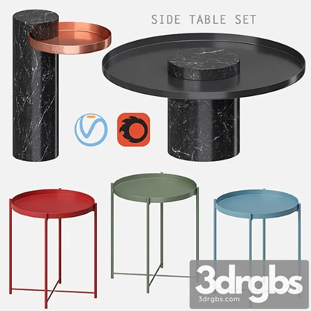 Side table set 2 3dsmax Download