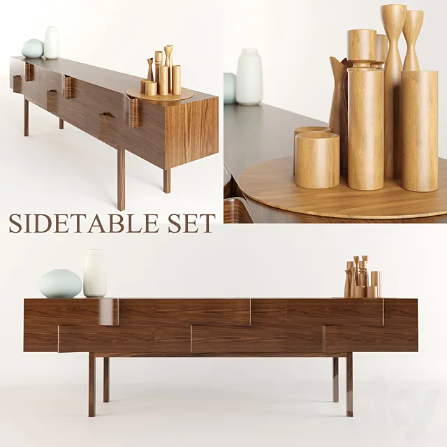 Side Table Set 3DS Max Model